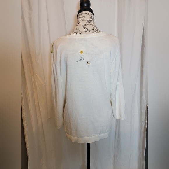 Christopher & Banks Flowers And Bees Cardigan - Picture 4 of 8